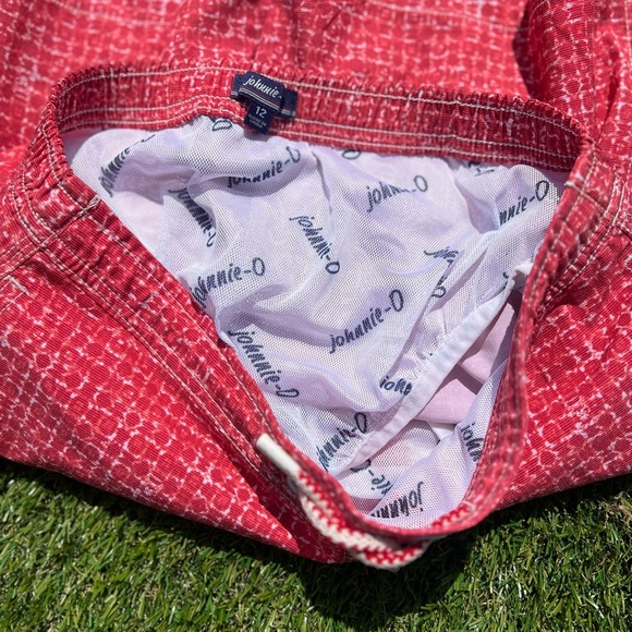 johnnie-O Red Board Shorts, Boys Size 12 - Picture 5 of 6